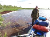 На одном из цепи озер, волок на Куткатъюшлор.