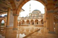Внутри мечети-Мечеть имени Ахмата Кадырова "Сердце Чечни"