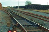Деревянные шпалы на станции Thurles