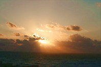 Закат солнца в Канкуне