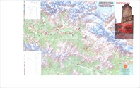 Сванетия. Туристическая карта с маршрутами