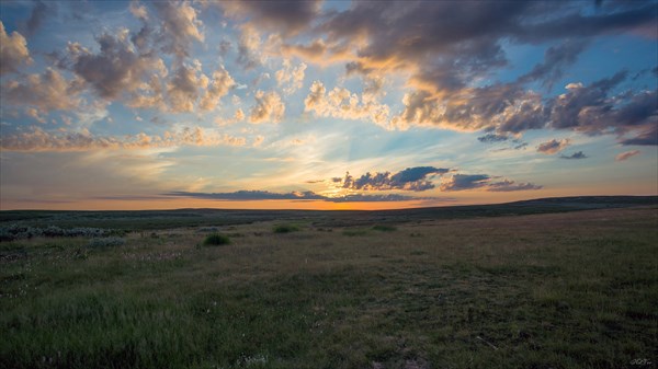 Закат в тундре