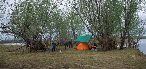 Бивак в устье Ижмы