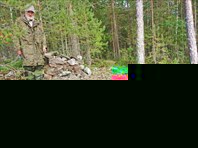Стационарная коптильня, разрушенная.