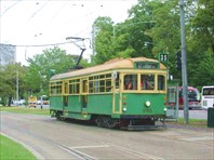 Туристический старый трамвай №35.